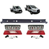 Tipper Rear Bumper Complete Light Lens Set Fit Ford Transit Mk8 2014 On 1831334