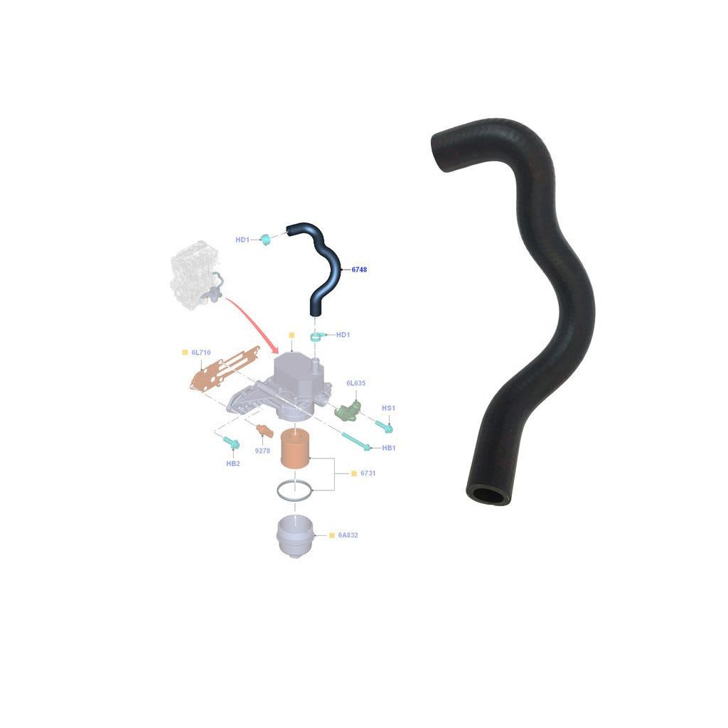 Ford Transit V348 Oil Cooling Hose MK7 2006 Onwards 1765178