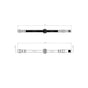 Mercedes Benz Vito 2014 Onwards Front Brake Hose Set 4474280135 4474284200