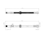 Mercedes Benz Vito Viano 2003 Onwards Front Brake Hose Set 6394280335