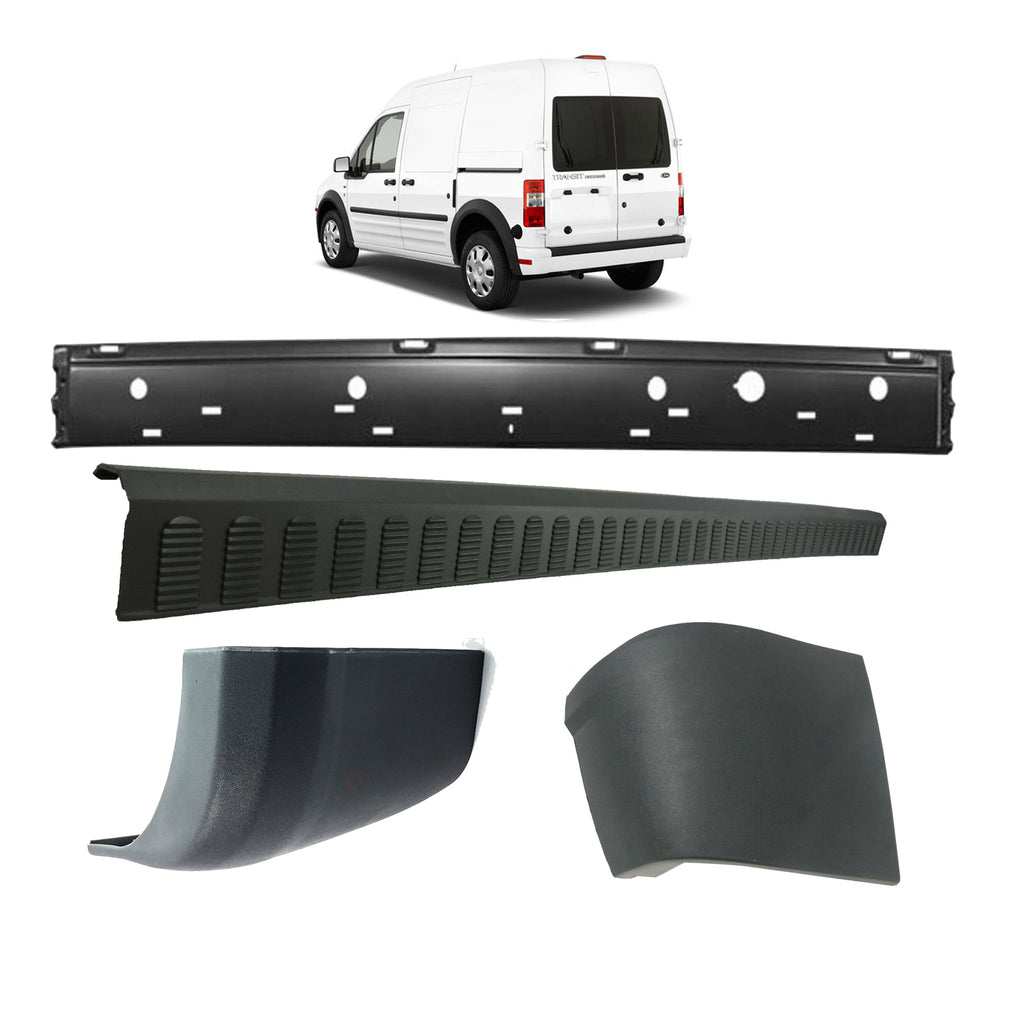 Ford Transit Connect Rear Bumper With Sensor Hole End Caps Cover Panel 5007970