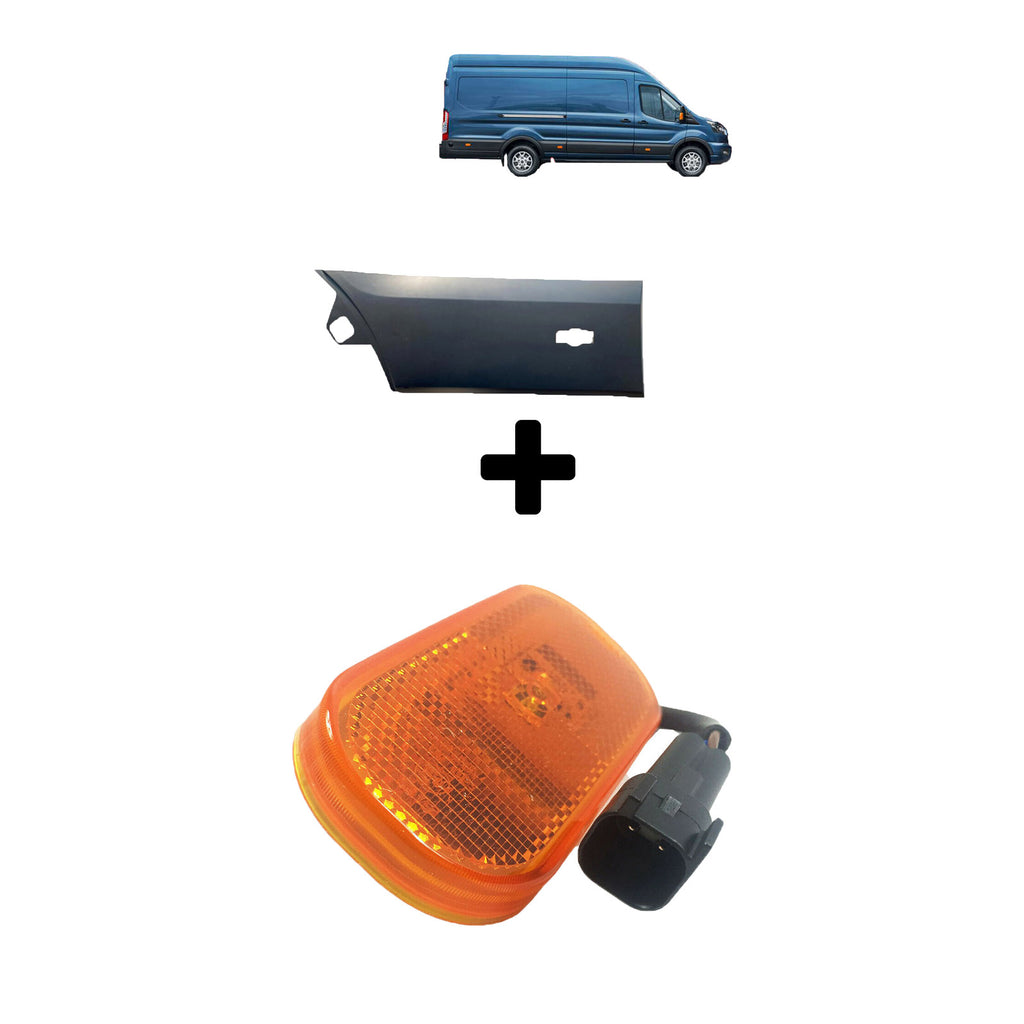 Ford Transit MK8 Right Rear Door Moulding With Signal BKV29396CF5CND