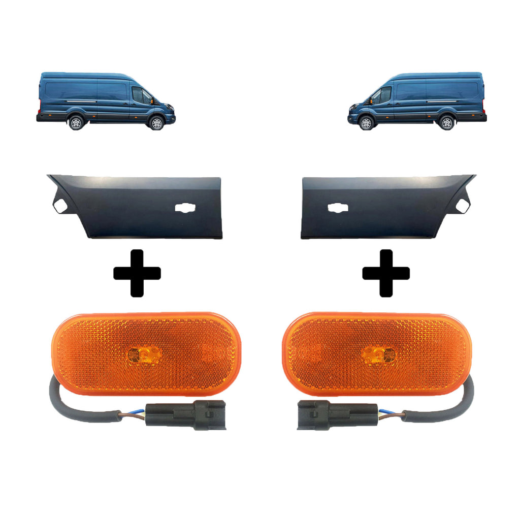 Ford Transit MK8 Rear LH and RH Door Moulding With Signal BK31V29397CF5CND