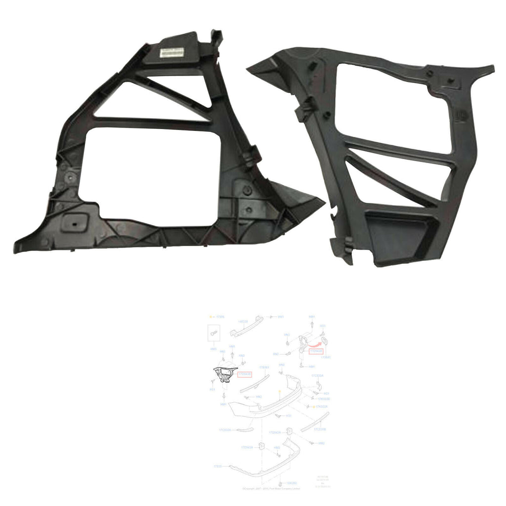 PAIR OF RH & LH BUMPER BRACKETS FITS FORD FOCUS MK2 FOCUS C-MAX 1549585, 1549588