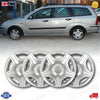 FORD FOCUS MK1 1998/04 14 ABS PLASTIC SILVER WHEEL TRIM SET (SET OF 4 PCS)