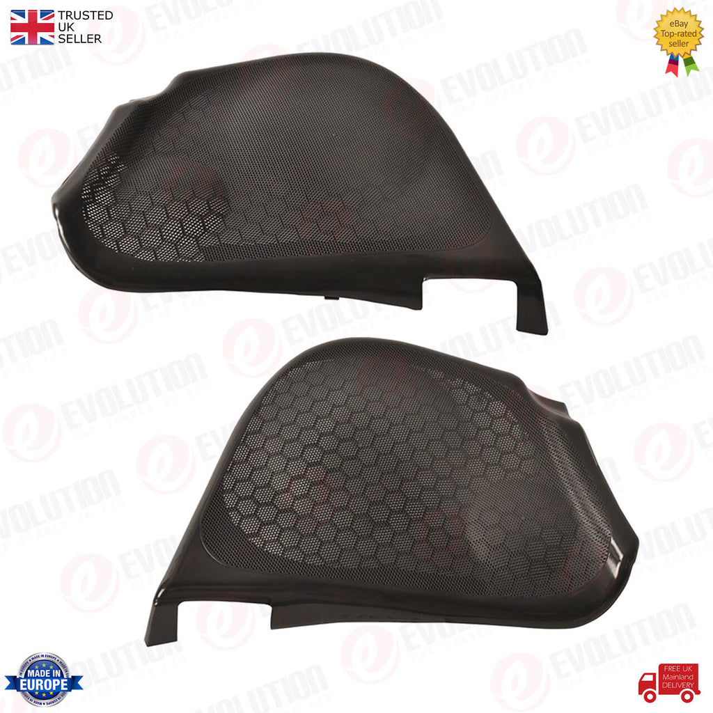 A PAIR OF FRONT DOOR SPEAKER PANEL COVER TRIMS FIT VAUXHALL VECTRA B 1995/03