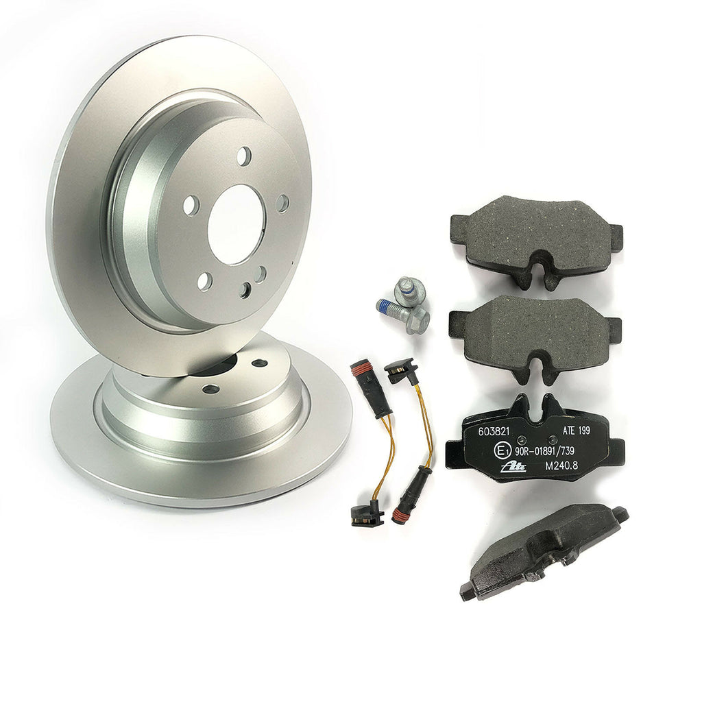 REAR BRAKE DISCS AND PADS SET FITS MERCEDES-BENZ VITO, VIANO W639 2003 ONWARDS