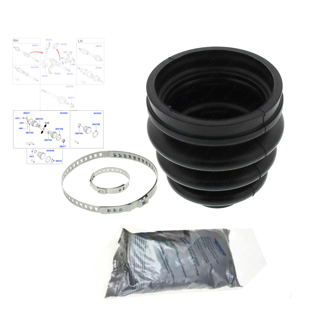 Ford Fusion Ford Fiesta Mazda Mazda 2 Fits CV Joint Boot Kit  2S614A084AA