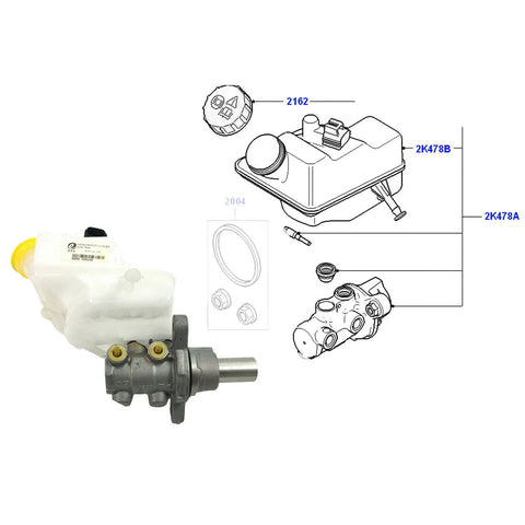 Oem Brake Master Cylinder Fits Ford Transit MK7 2006 2013
