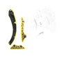 Timing Chain Guide Kit Fits Ford Transit Mk6 2.4 2000 to 2006 3C1Q6M256FA
