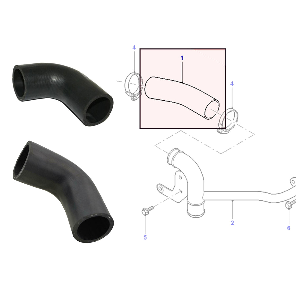 Intercooler Turbo Charger Air Hose Pipe Fits Ford Mondeo MK III 00 to 07 1127828