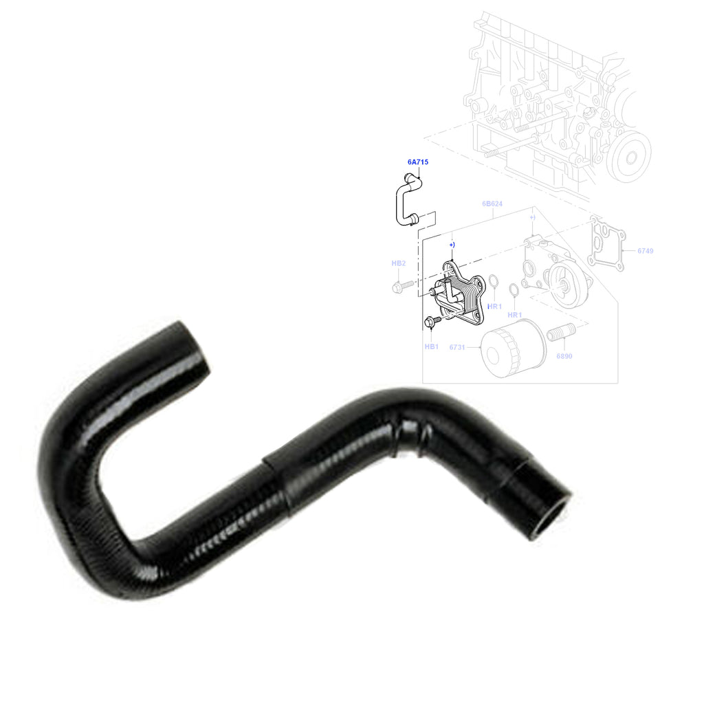 Oil Cooler Radiator Top Hose For Ford Transit Connect 1.8 2002-2013 1S4Q8B451AB