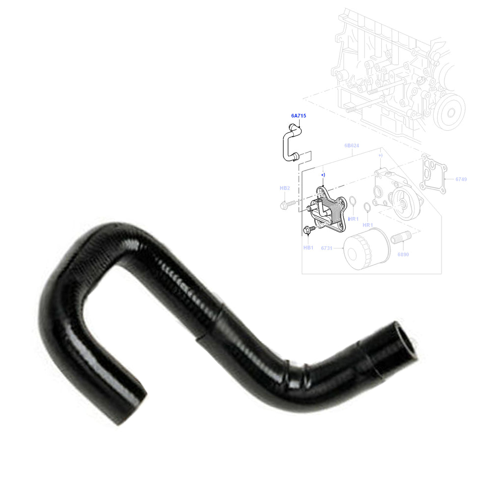 Oil Cooler Radiator Top Hose For Ford Transit Connect 1.8 2002-2013 1S4Q8B451AB