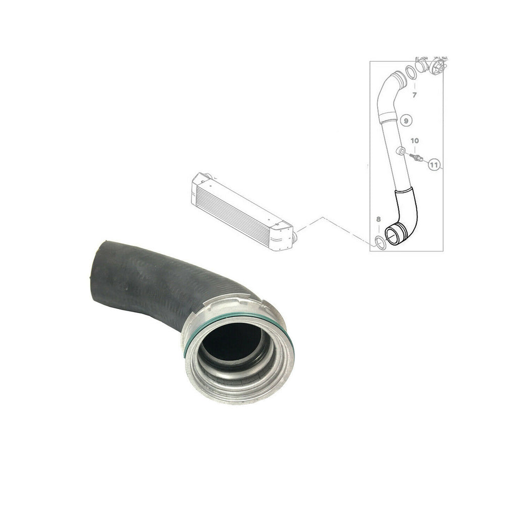 Lower Intercooler Pipe Turbo Hose Fits BMW E46 330D 330XD 330CD 11617799398