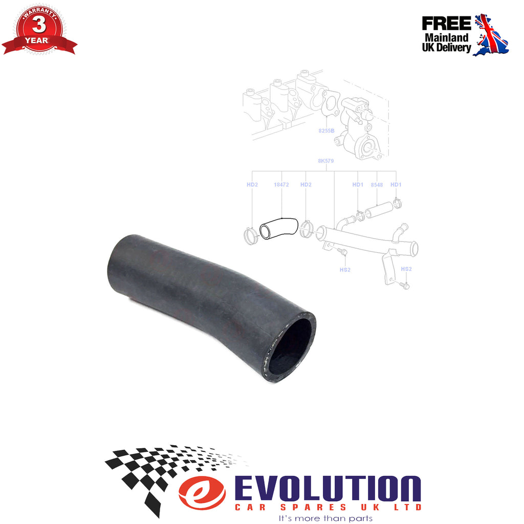 CHARGER INTAKE HOSE FOR TRANSIT CONNECT 2002 TO 2013  XS4Q8A567CC