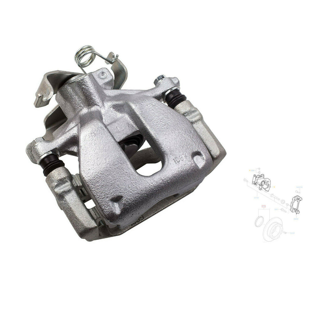 Rear Right Brake Caliper Fits Ford Transit Mk7 2006 to 2013  1371407  1521632