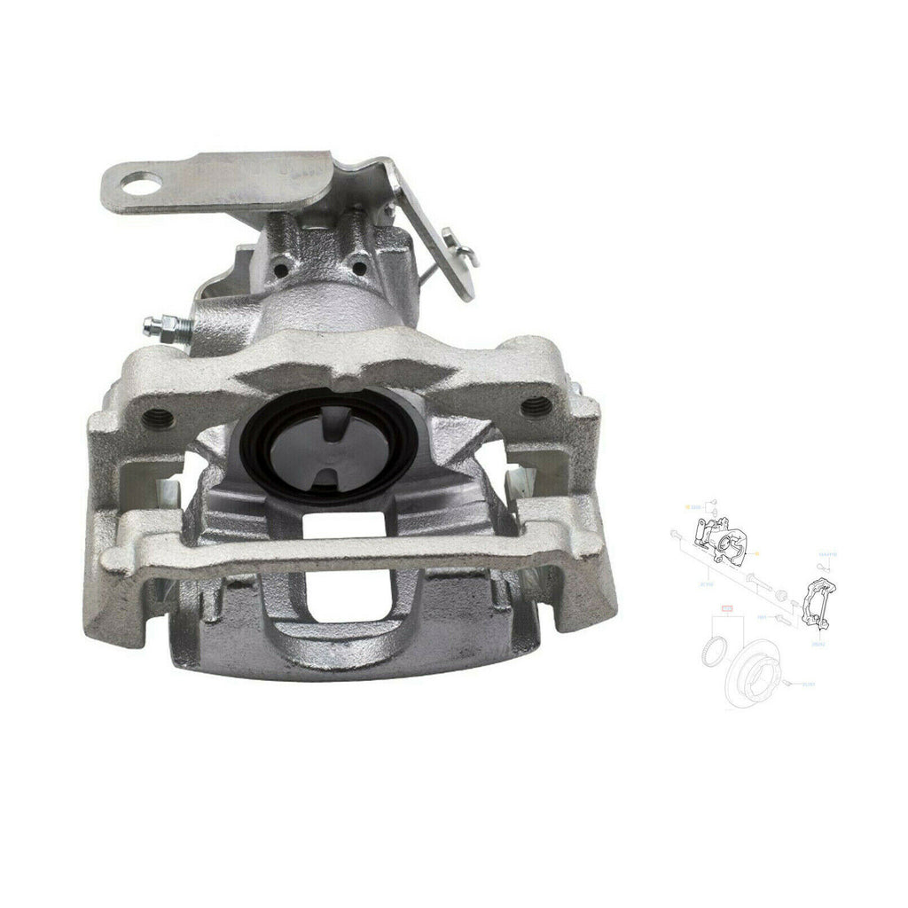 Rear Right Brake Caliper Fits Ford Transit Mk7 2006 to 2013  1371407  1521632