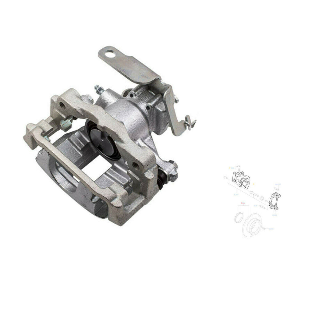 Rear Right Brake Caliper Fits Ford Transit Mk7 2006 to 2013  1371407  1521632