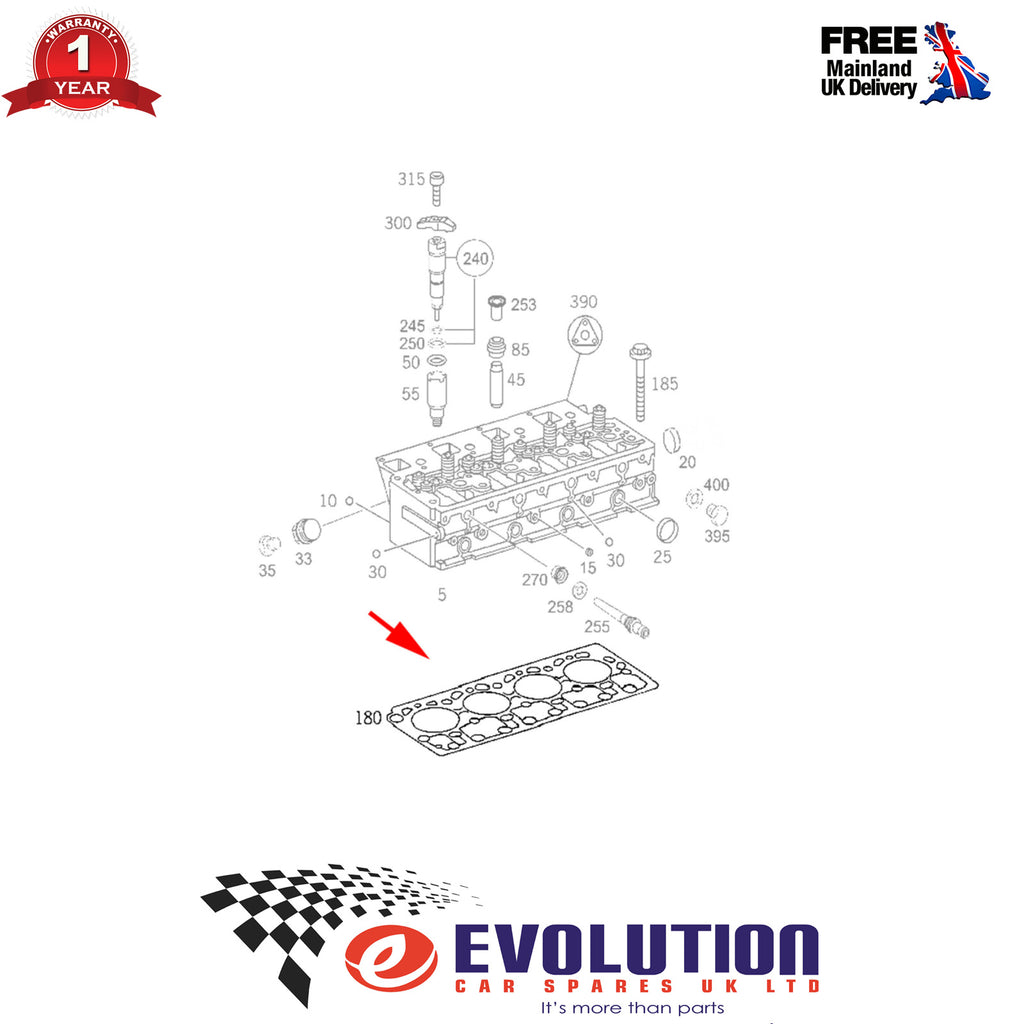 CYLINDER HEAD GASKET FITS MERCEDES-BENZ ATEGO, AXOR, LK/LN2, VARIO, 9040161120