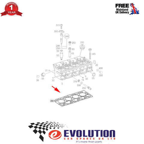 CYLINDER HEAD GASKET FITS MERCEDES-BENZ ATEGO, AXOR, LK/LN2, VARIO, 9040161120