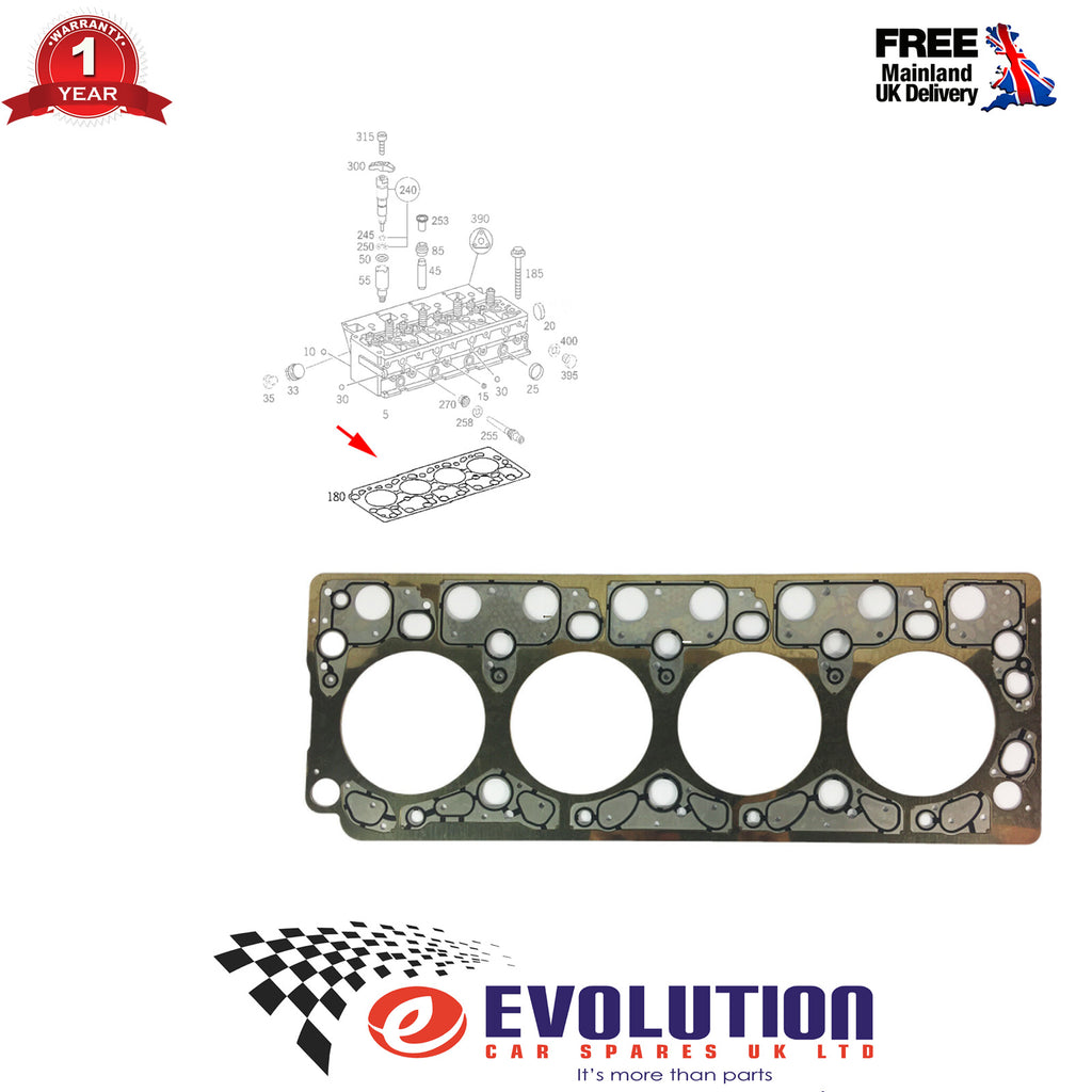CYLINDER HEAD GASKET FITS MERCEDES-BENZ ATEGO, AXOR, LK/LN2, VARIO, 9040161120