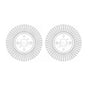 Toyota Yaris Front Brake Discs 2x Vitz 2005 Onwards 4351252130