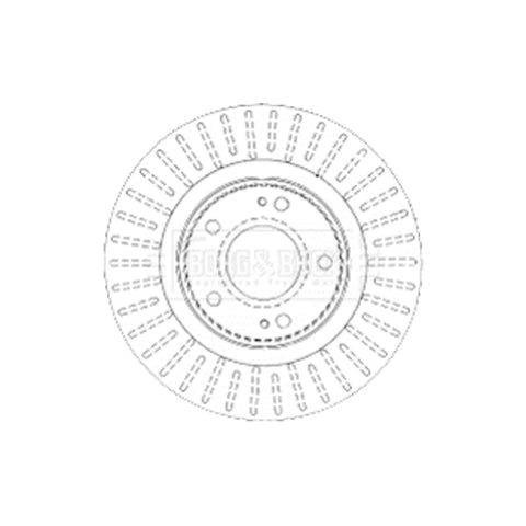 Mitsubishi Outlander Front Brake Discs 2x 2001 Onwards Lancer 2008 ON