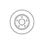 Mitsubishi Lancer A Pair Of Front Brake Discs 2008 Onwards 5105513AA