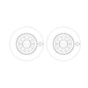 Alfa Romeo 159 Brera Rear Brake Discs 2x 2005 to 2011 51760274