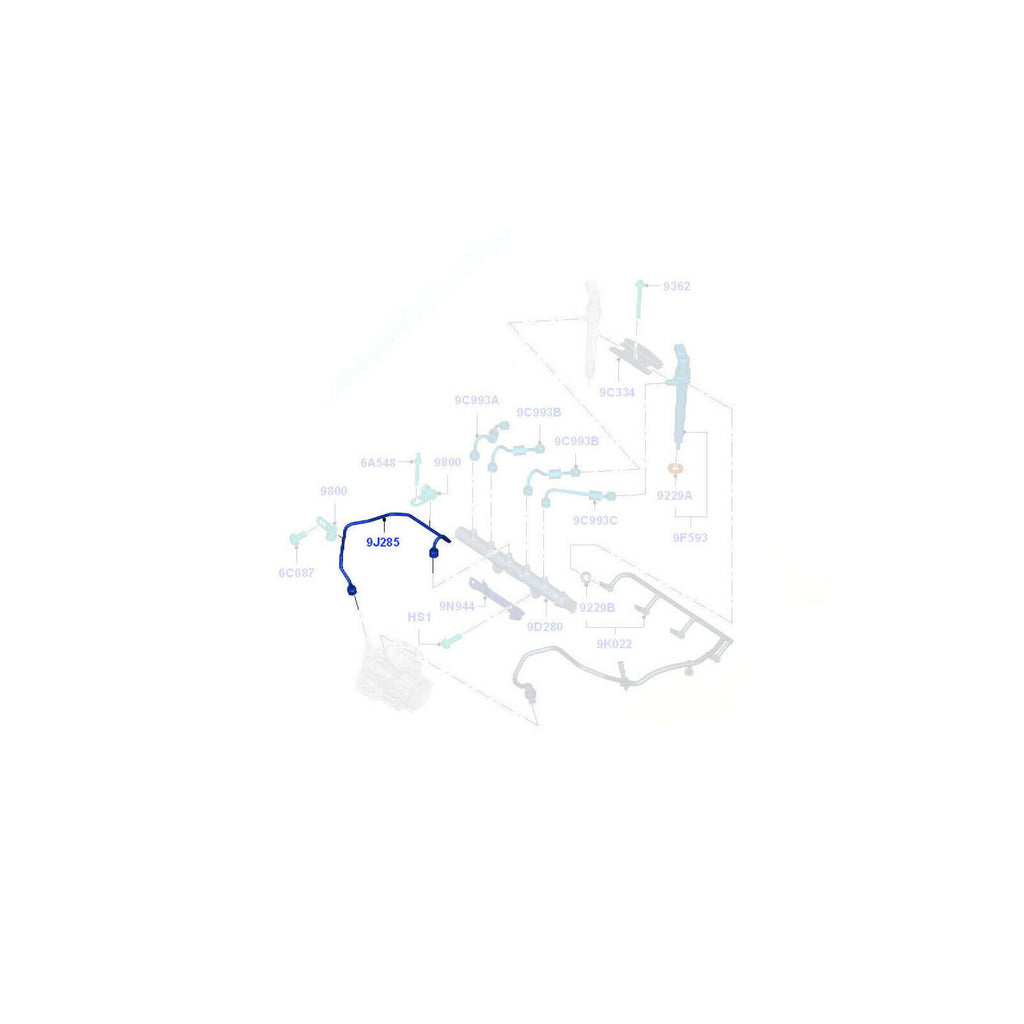 Fuel Raill Supply Tube Fits Ford Transit 2014 to 2016 2073162 1717653