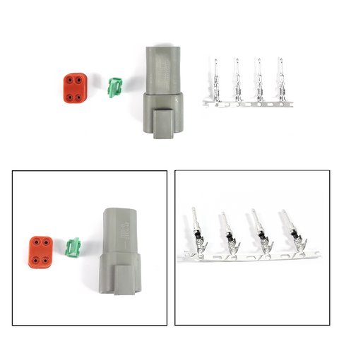 Construction Heavy Duty Vehicles Deutsche Harness Loom 4 Pin Connector Plug