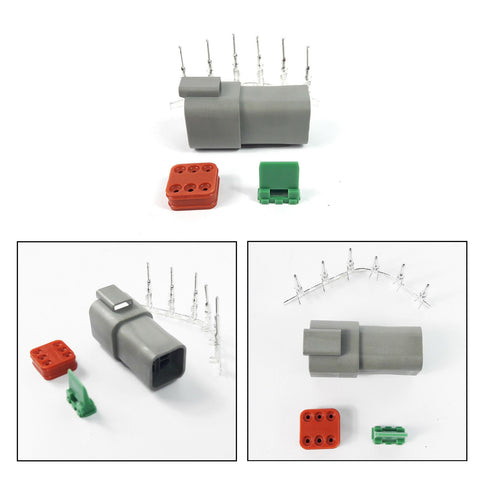 Construction Heavy Duty Vehicle Harness Loom 6 Pin Connector Plug