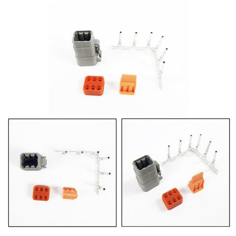 Construction Heavy Duty Vehicle Harness Loom 6 Pin Connector Plug Female