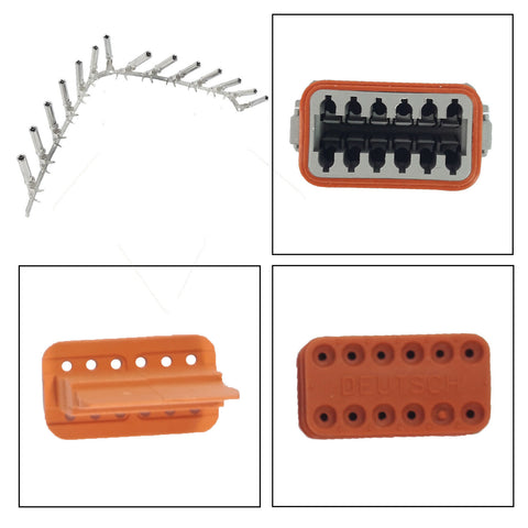 CONSTRUCTION, HEAVY DUTY VEHICLE HARNESS LOOM 12 PIN CONNECTOR