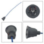 Female Extension Wiring Harness Loom 1 Pin Connector Plug
