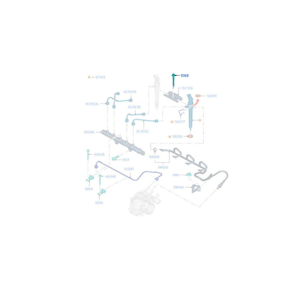 Ford Ranger Citroen Relay Peugeot Boxer Injector Clamp Bolts 1717583
