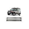 SAHRA BLACK SIDE STEPS RUNNING BOARDS FITS RENAULT KANGOO, 1999 to 2008