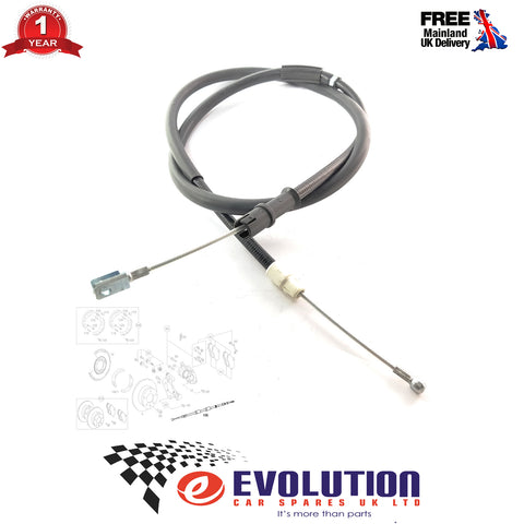 Rear Lh or Rh Handbrake Parking Brake Cable Fits Sprinter Vario 9064206985
