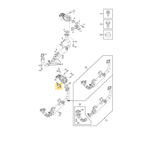 Genuine Gasket Fits Vauxhall Astra H Zafira B Vectra C 93181665 5851374