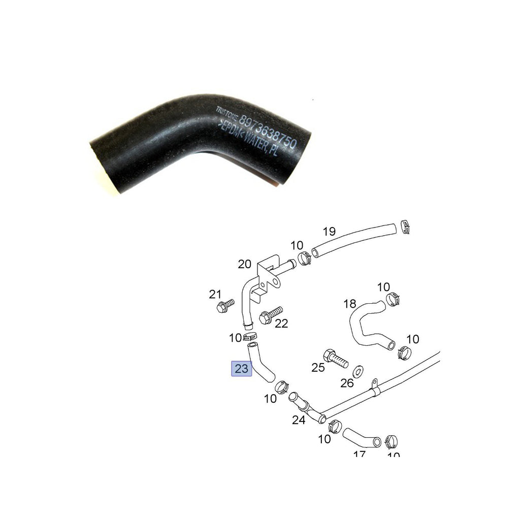 Genuine Radiator Coolant Hose Fits Vauxhall Astra MK5 1.7 2004 Onwards 97363875
