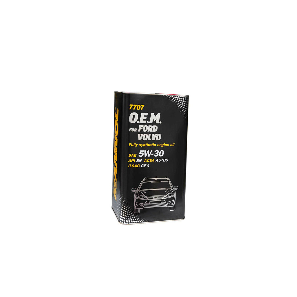 Mannol Oem Fully Synthetic Engine Oil 5L 5W30 Fits Ford Volvo 7707