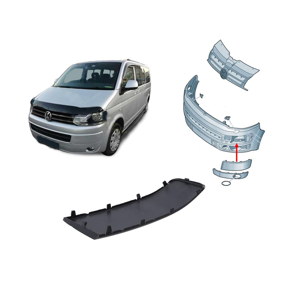 FRONT BUMPER MOULDING LEFT SIDE FITS VW TRANSPORTER T5 2010 -2011 7E0807819