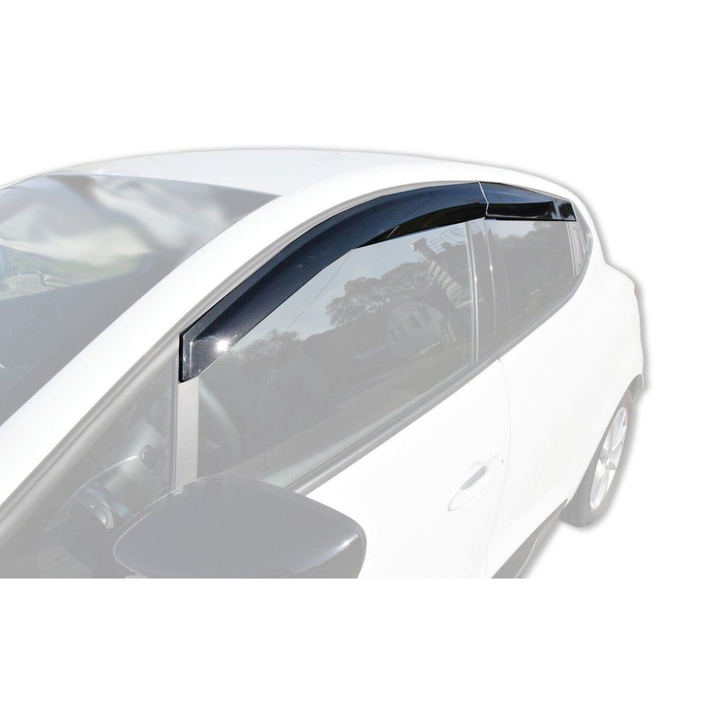 Wind Rain Smoke Deflectors Heavy Duty 4 Pcs Fits Renault Clio 4 2012 Onwards