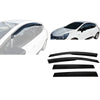 Wind Rain Smoke Deflectors Heavy Duty 4 Pcs Fits Renault Clio 4 2012 Onwards