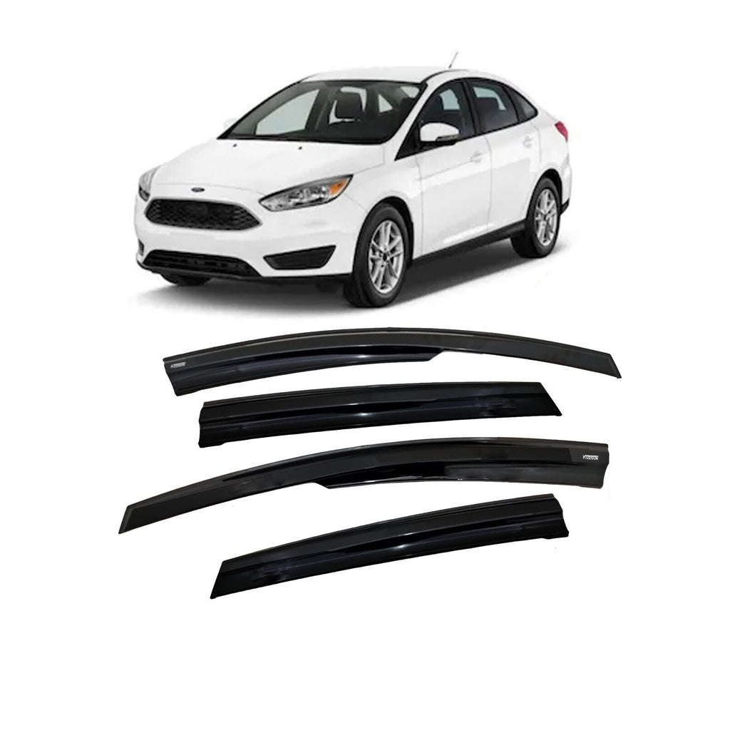 Ford Focus Wind Rain Smoke Deflector Set 2006 to 2012