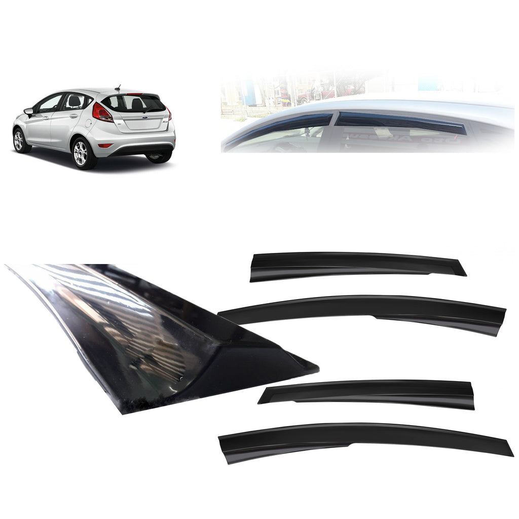 Ford Fiesta Wind Rain Smoke Deflectors Sunplex 4 Pcs 2010 to 2015 SP-S-017
