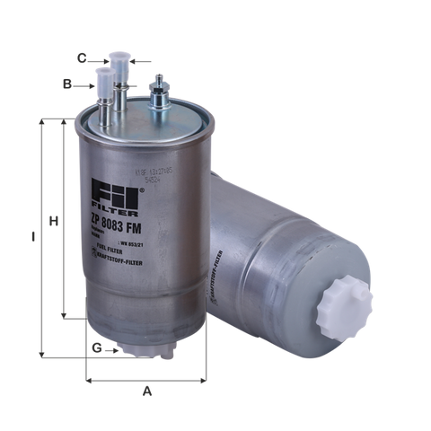 Fuel Filter Fits Alfa Romeo, Chrysler, Citroën, Fiat, Ford, Lancia, Opel, Peugeot