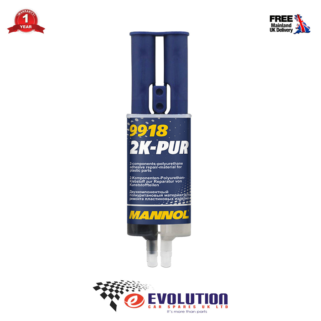 MANNOL 9918 2K-PUR PLASTIC REPAIR FIX GLUE WITH MESH