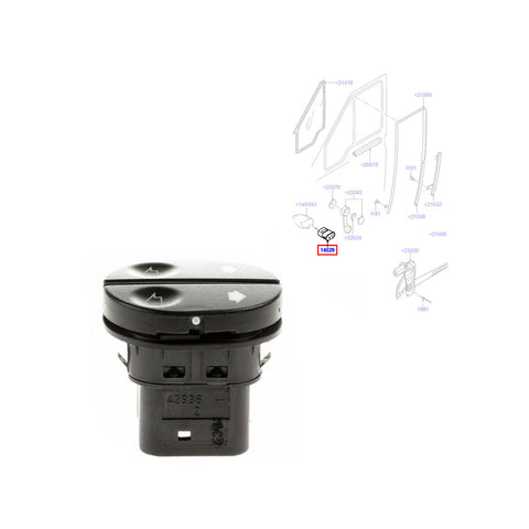 Door Window Switch Button O/S Fits Ford Fiesta KA Fusion Connect 1007910