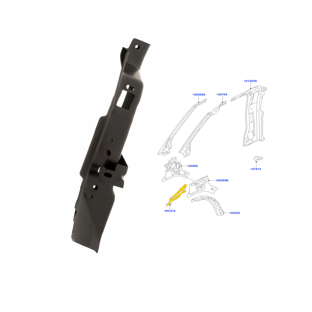 Ford Transit MK7 Fender Front Strap Lower Right BC1116E104AB
